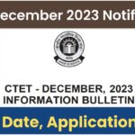 CTET December 2023 Application Form- Date, Notification, Syllabus and Apply Online