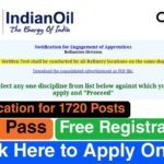 IOCL Apprentice Recruitment 2023- Notification [1720 Posts], Salary, Apply Online