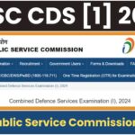 UPSC CDS 1 2024 Application Form- Check Syllabus, Exam Date and Apply Online